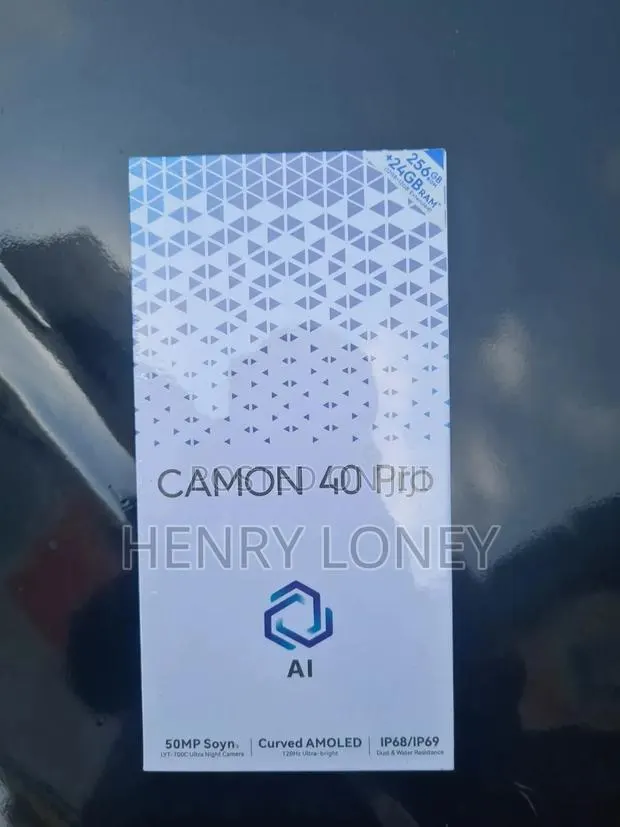 New Tecno Camon 40 Pro 5G 256 GB Black · Photo 1