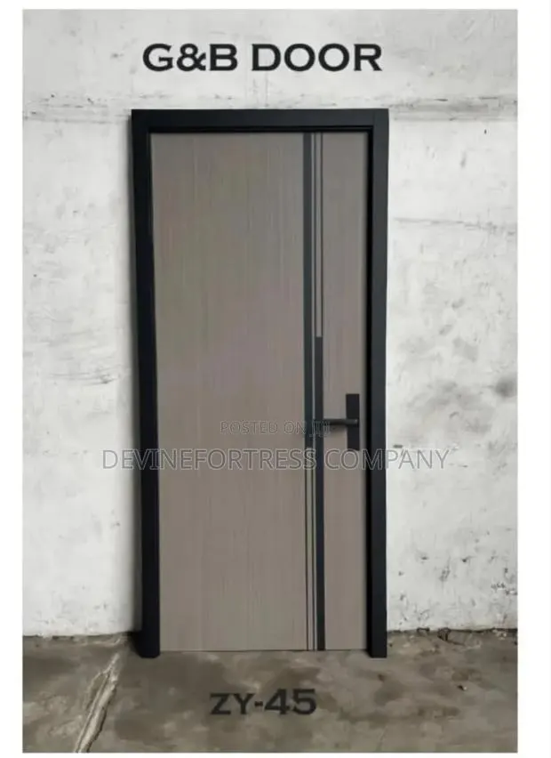 High Quality GNB Bedroom Doors With Black Frames(( Very Strong)) · Photo 1