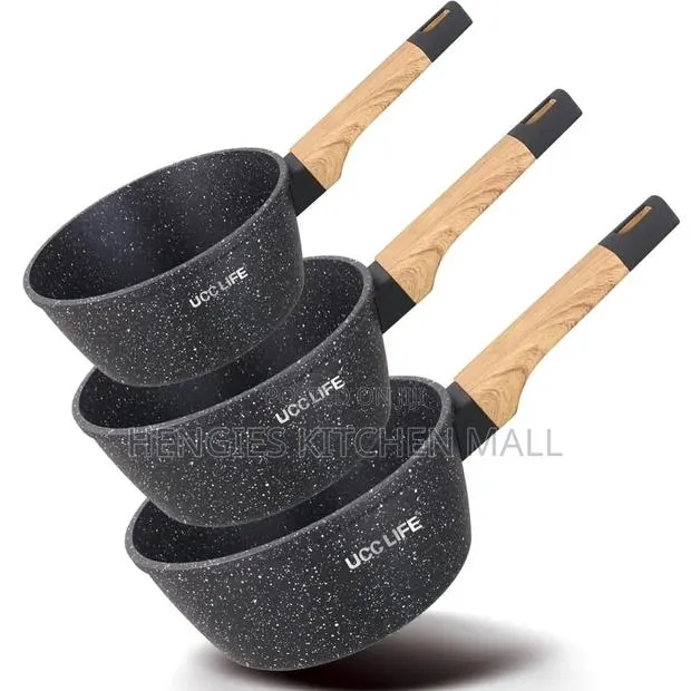 3-Piece Granite Nonstick Banku Pan (14-18cm) · Photo 1