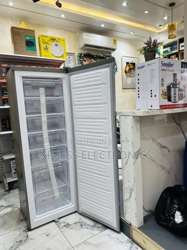 242l Upright Freezer Single Door Grey Nasco Nasd1-33 · Photo 1