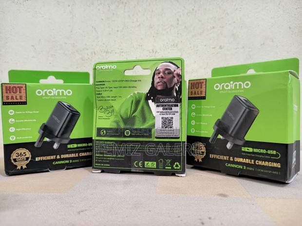 Oraimo Cannon 3 5W USB-A to Mini-Usb Wall Charger · Photo 3