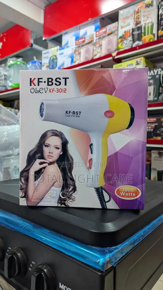 Professional Hair Dryer With Comb and Nozzle - 3000W · Photo 1