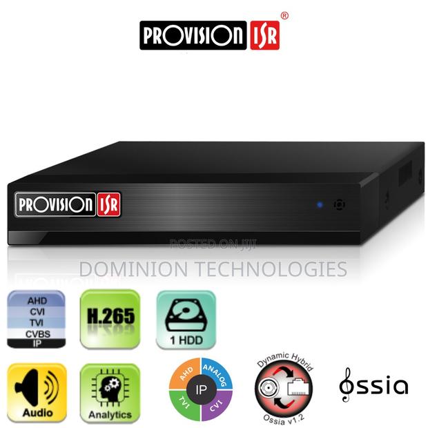 Provision Sh-4100a-2l 4ch "4 in 1" + 1ch IP Hybrid DVR · Photo 1
