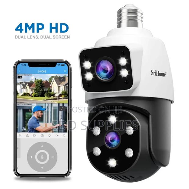 High Quality Dual Lens Bulb Security Camera . · Photo 1