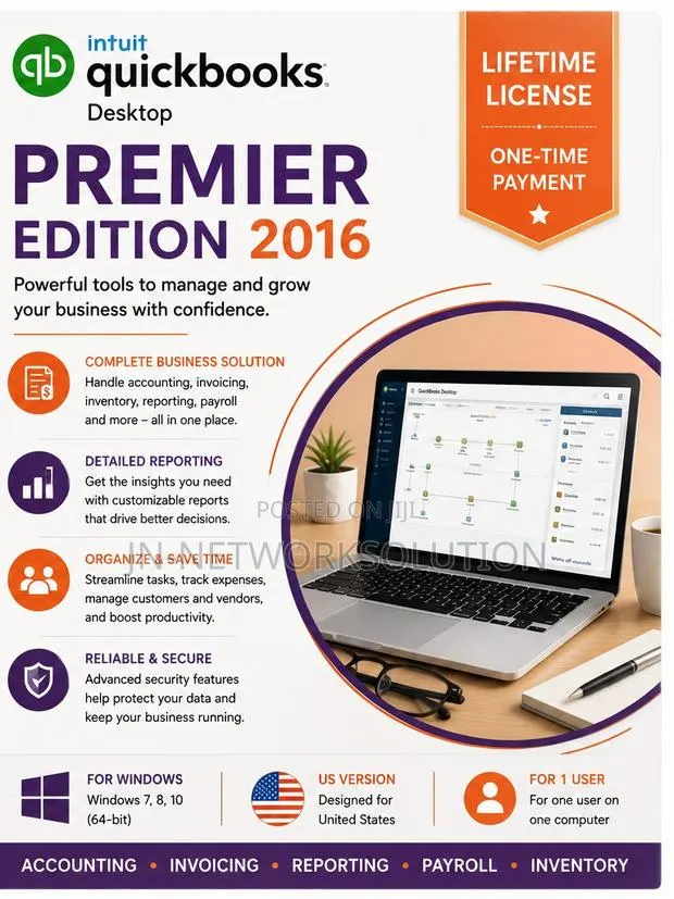 Intuit QuickBooks Desktop Premier Edition 2016 Lifetime (US Version) · Photo 1
