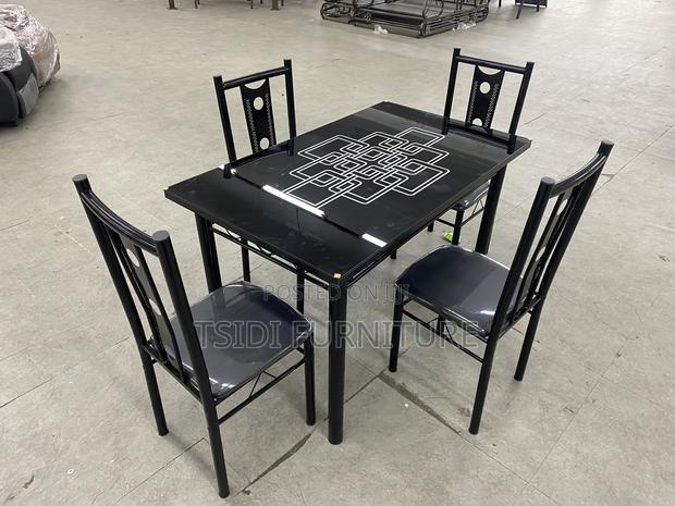 Quality Glass Dining Sets With 4chairs A31/B33 · Photo 1