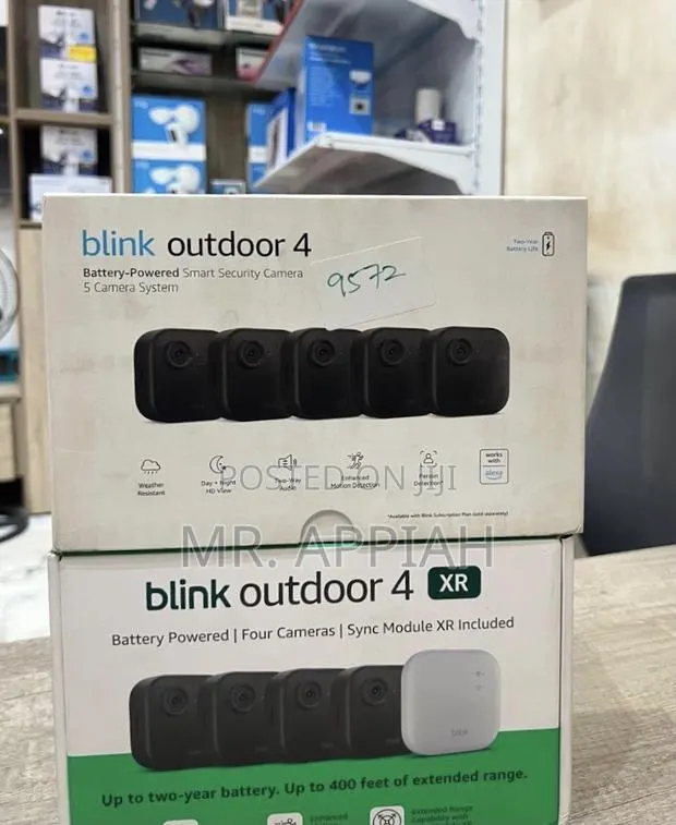 Super Classic Blink Outdoor 4 Wireless Security Cameras(1080p Hd)Black · Photo 1