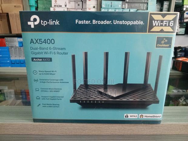 Tp-Link Archer Ax72 Ax5400 Dual-Band Gigabit Wi-Fi 6 Router · Photo 1