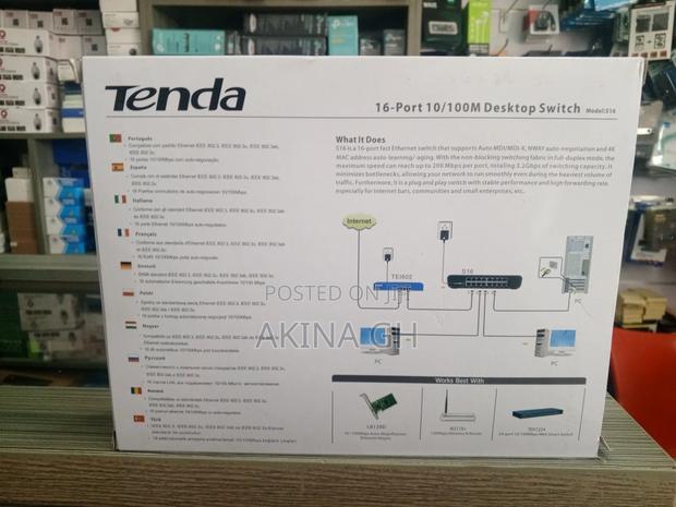 Tenda 16 Port 10/100m Desktop Switch S16 · Photo 2