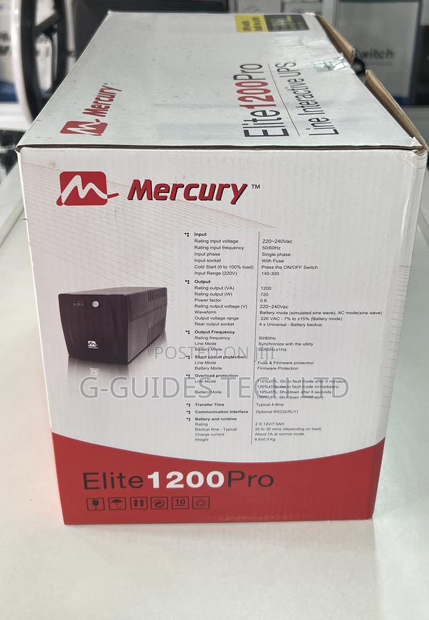 1200va Mercury Ups 720w, Mercury Elite 1200 Pro Ups 720watt · Photo 4