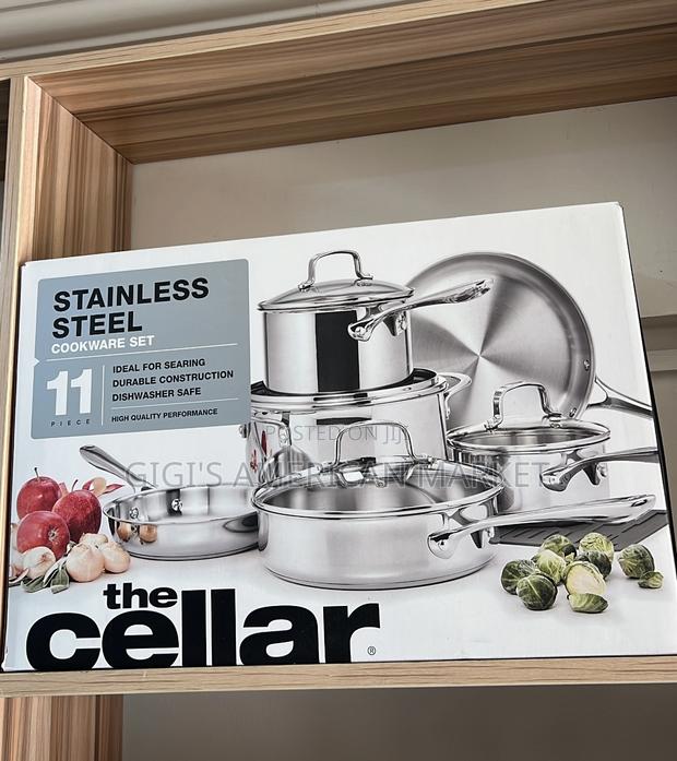 The CELLAR Stainless Steel 11-PCS Cookware. · Photo 1
