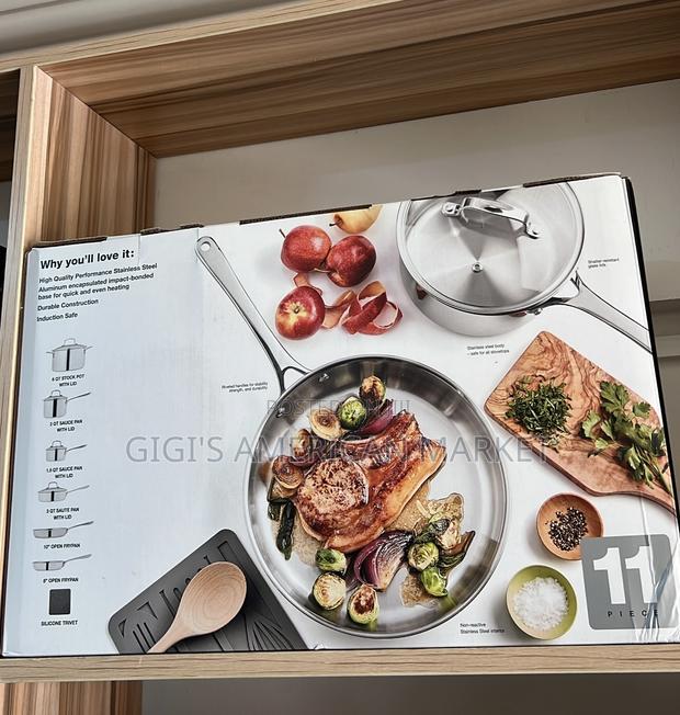 The CELLAR Stainless Steel 11-PCS Cookware. · Photo 2
