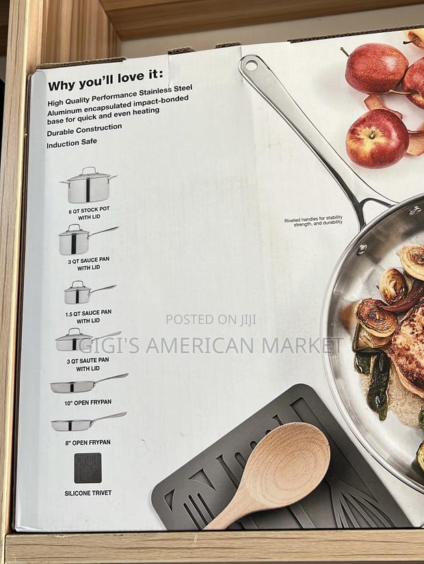 The CELLAR Stainless Steel 11-PCS Cookware. · Photo 3