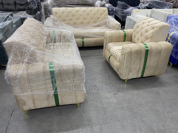 Quality Sofa Set With Gold Leg · Photo 1