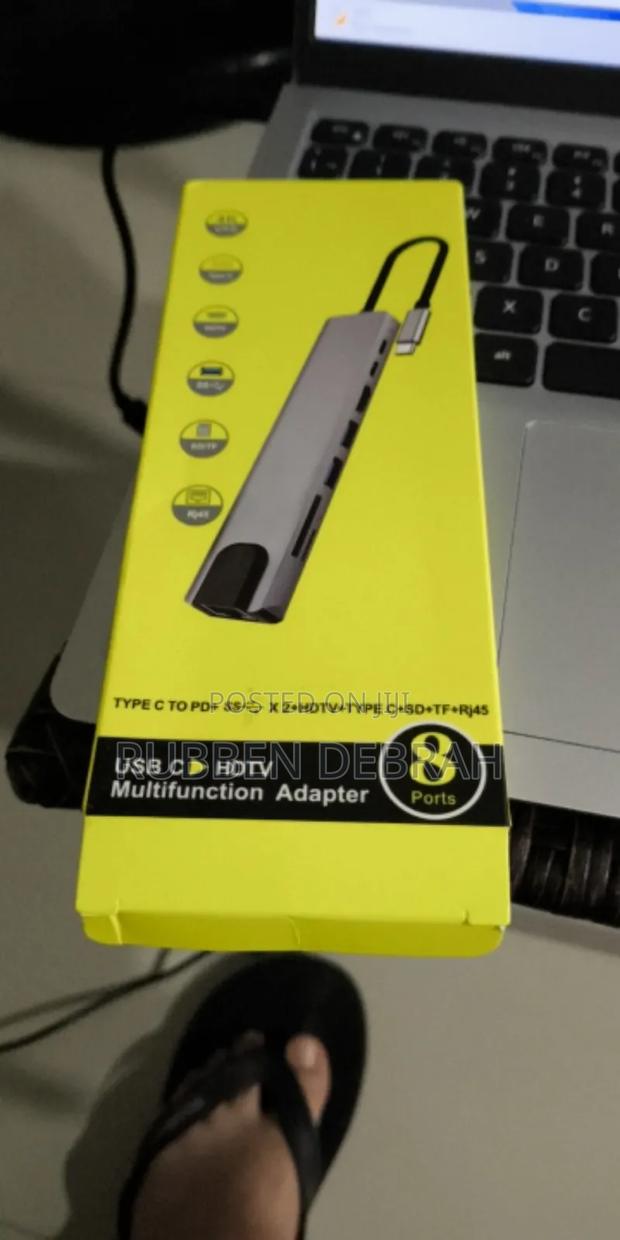 Type C Usb 8 in 1 3 1 to Hdmi Hub Adapter With Sd Tf Rj45 · Photo 3
