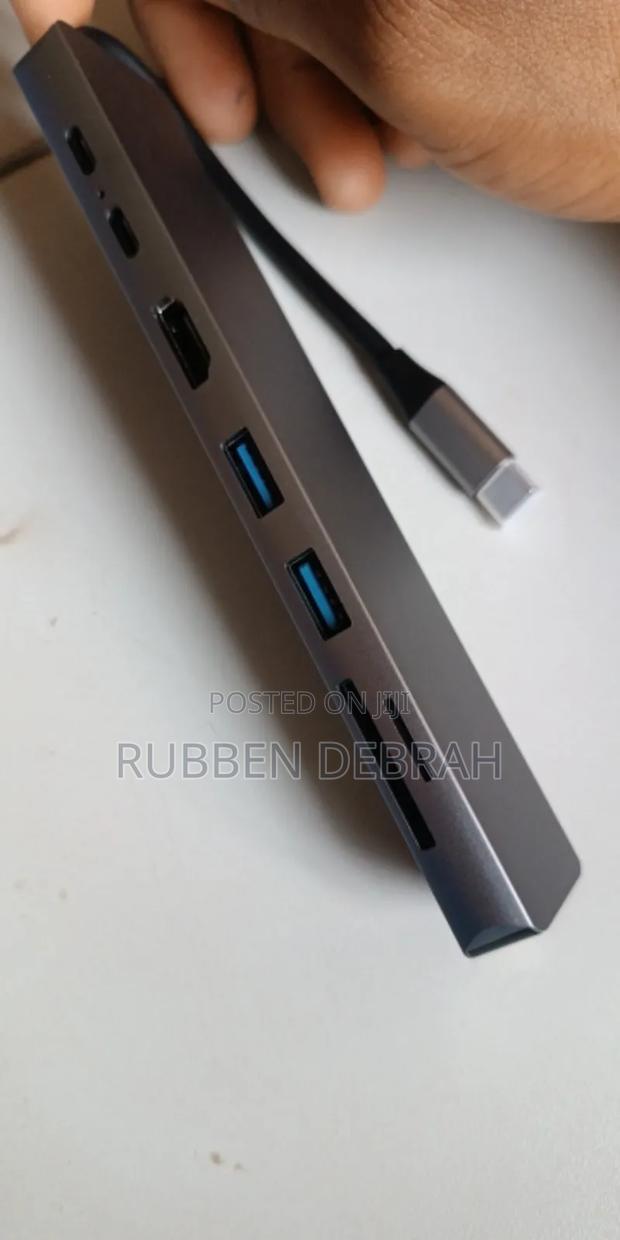 Type C Usb 8 in 1 3 1 to Hdmi Hub Adapter With Sd Tf Rj45 · Photo 4
