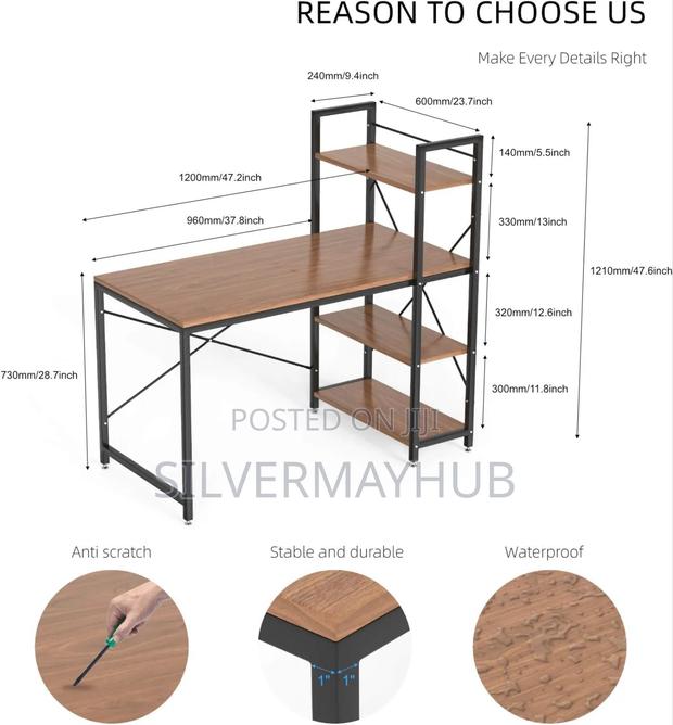 Computer Desk With Book Shelves · Photo 4