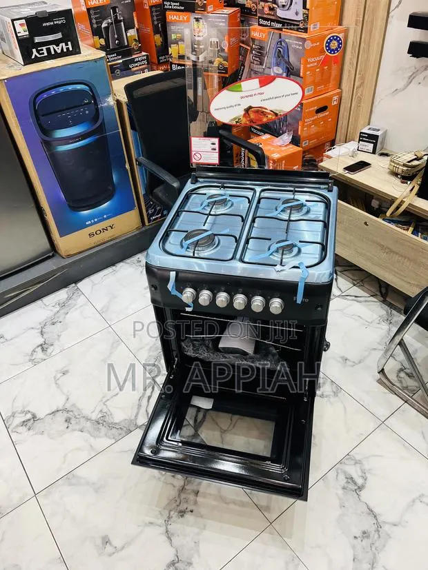 Order Reliable Ferre 60x60cm 4 Gas Burner With Oven(Black) · Photo 1