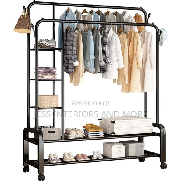 Clothes Rack With Shelves · Photo 1