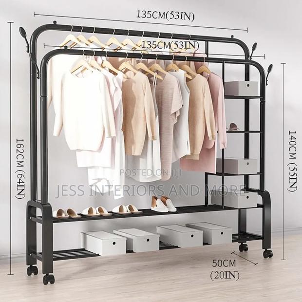 Clothes Rack With Shelves · Photo 3