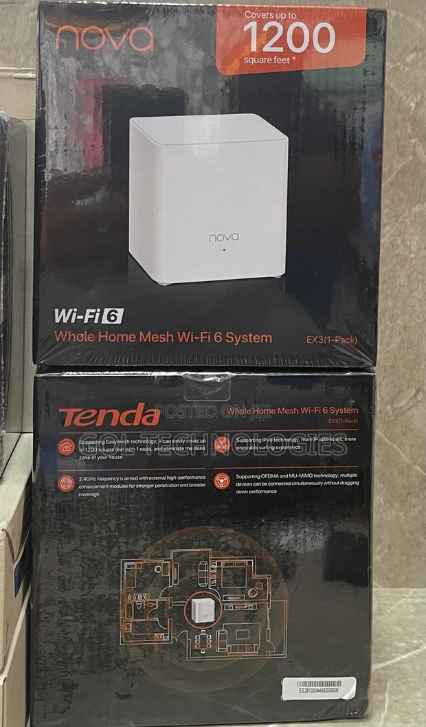 Tenda Nova Wi-Fi 6 Mesh Router 1200 Square Feet Coverage · Photo 1
