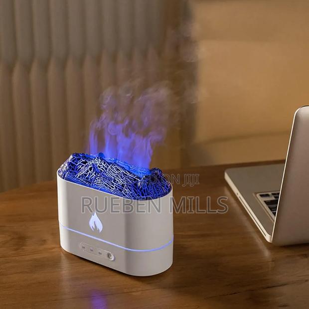 Colorful White Label Flame Design Mist Diffuser Humidifier · Photo 2