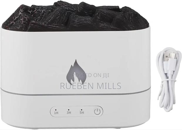 Elegant White Label Fire Flame Fine Mist Diffuser Humidifier · Photo 2