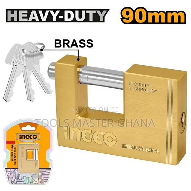 Heavy Duty Brass Block Padlock # Dbbpl0902 · Photo 1
