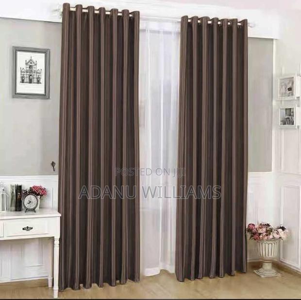 Luxurious Plain Curtains Pair(Set of 2)Cums in Diff Colors · Photo 1