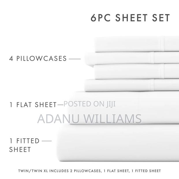 Ultra Soft Pure Cotton Fitted Bedsheets 6pcs Set · Photo 2