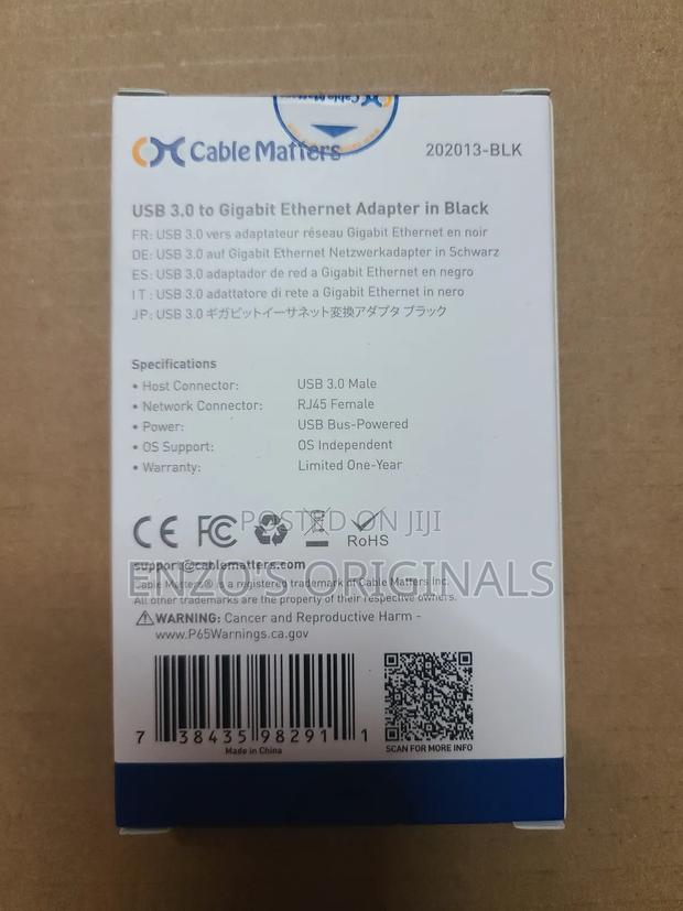 Usb 3.0 To Gigabit Lan Rj45 Ethernet Network Adapter Original · Photo 2