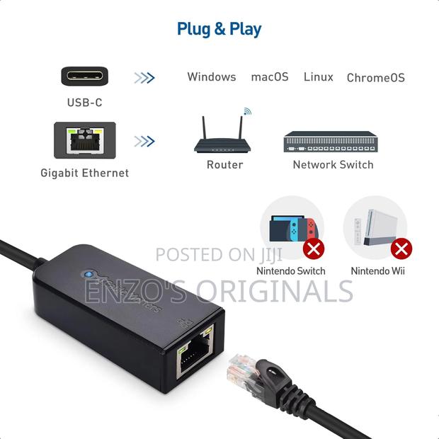 Usb 3.0 To Gigabit Lan Rj45 Ethernet Network Adapter Original · Photo 3