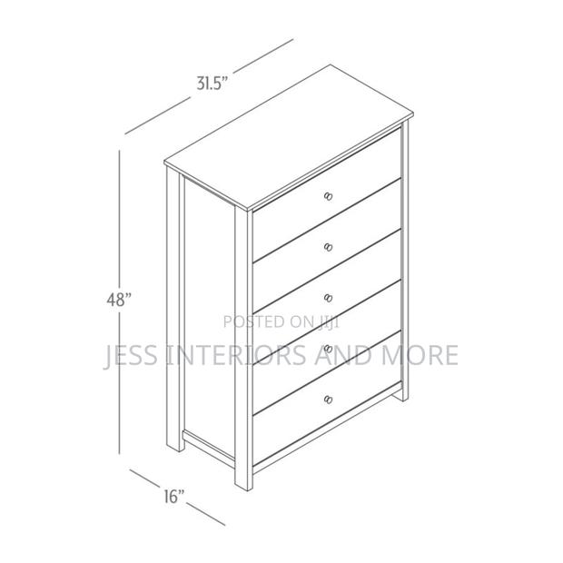 5-Drawer Dresser (Grey) · Photo 3