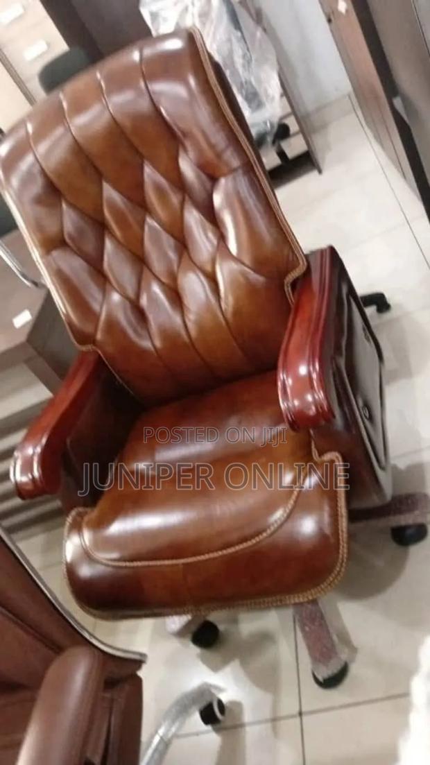 Coffee Color Office Chair High Denze · Photo 1