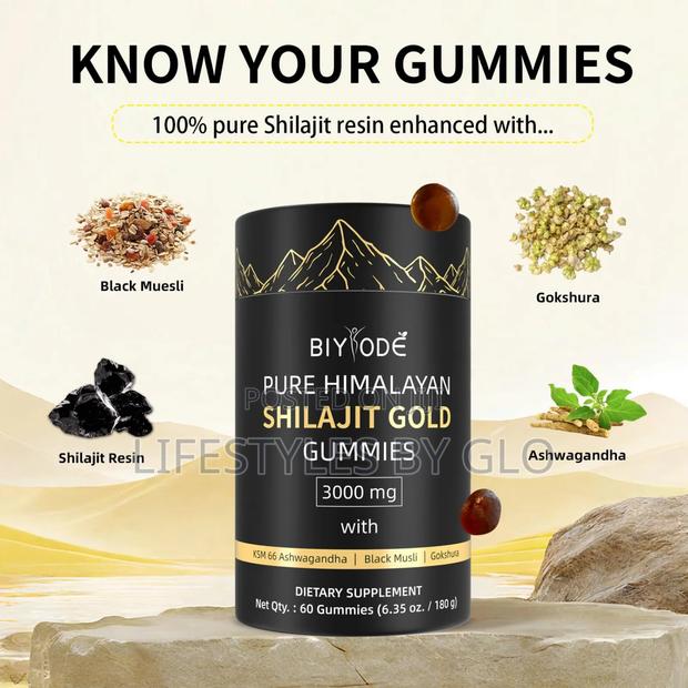 Pure Shilajit Himalayan Gummies With Ashwagandha Gaulshura · Photo 2