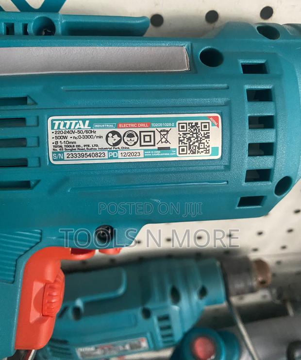 Total Electric Drill 500W (Keyless Chuck) · Photo 2