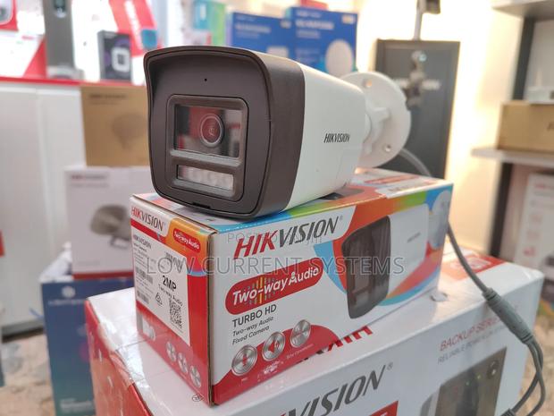 Hikvision Camera Two Way Audio Speaker 2mp Hybrid CCTV Analo · Photo 1