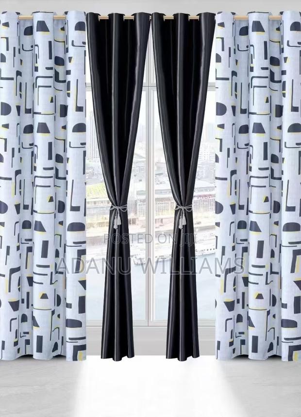 Luxury 4in1 Curtains Set ( Available in Diff Colors) · Photo 1