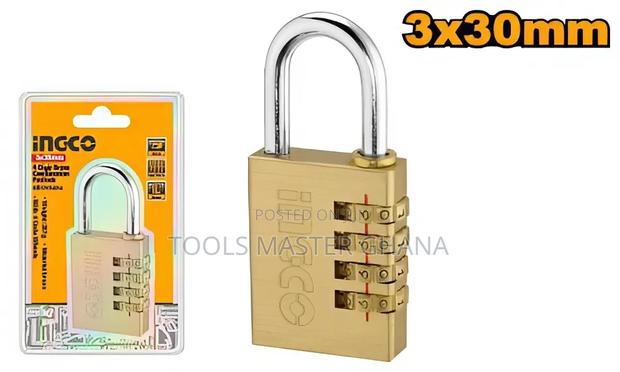 3 Digit Brass Combination Padlock - Dbck0303 · Photo 1