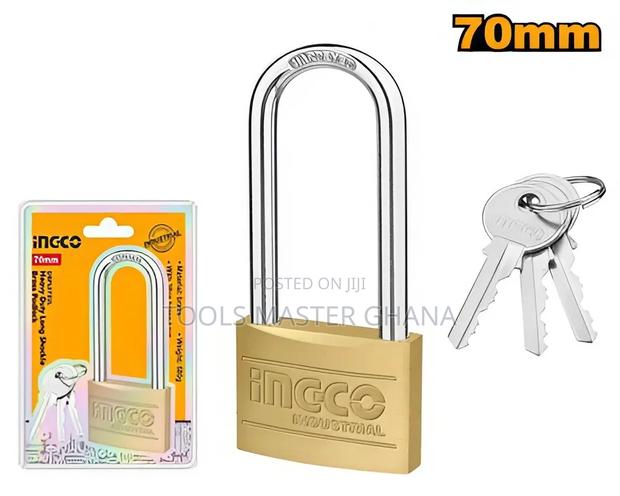 Heavy Duty Long Shackle Brass Padlock - Dbpl0702l · Photo 1
