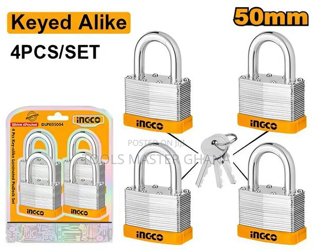 4pcs Key-alike Laminated Padlock Set - Dlpk05004 · Photo 1