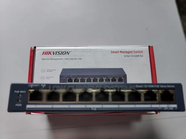 Hikvision Switch Poe 8 Ports Managed Fast Ethernet 1uplink · Photo 2