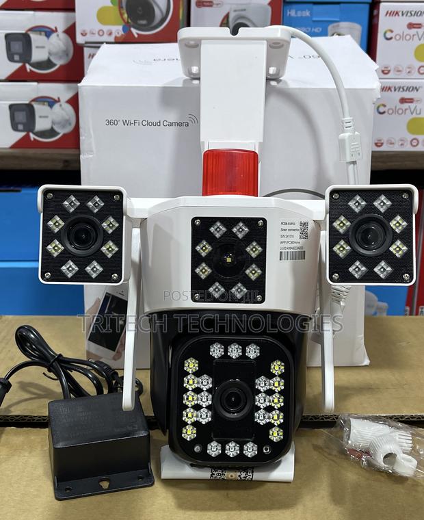 Outdoor Wifi Pc258 Camera 6mp Panorama 3lens Screen Mini PTZ · Photo 3