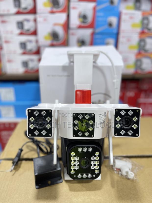 Outdoor Wifi Pc258 Camera 6mp Panorama 3lens Screen Mini PTZ · Photo 1