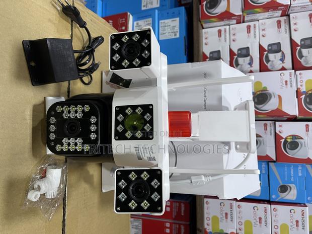 Outdoor Wifi Pc258 Camera 6mp Panorama 3lens Screen Mini PTZ · Photo 5