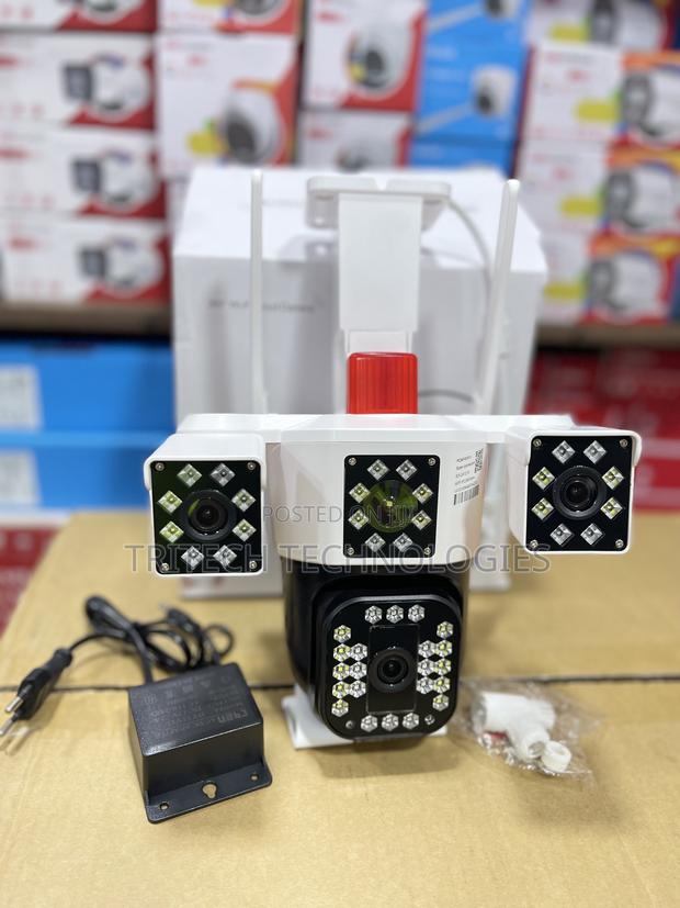 Outdoor Wifi Pc258 Camera 6mp Panorama 3lens Screen Mini PTZ · Photo 4