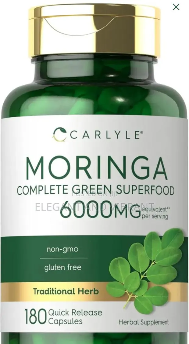 Moringa Oleifera 6000mg Per Serving | 180 Capsules · Photo 1