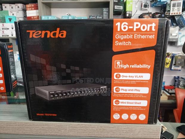 Tenda 16 Port Gigabit Fast Ethernet Switch Teg1016m · Photo 1
