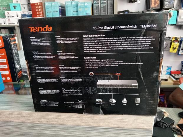 Tenda 16 Port Gigabit Fast Ethernet Switch Teg1016m · Photo 2