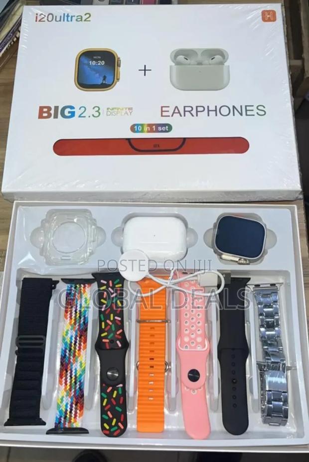 I20 Ultra2 Smart Watch. Airpod and 7straps · Photo 1
